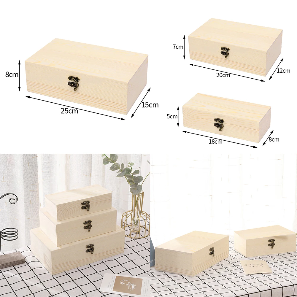 Jewelry Wooden Box DIY Creation Desktop Wood Storage Hand Decoration Gift Box With Classical Buckle For Necklaces Bracelet
Jewelry Wooden Box DIY Creation Desktop Wood Storage Hand Decoration Gift Box With Classical Buckle For Necklaces Bracelet