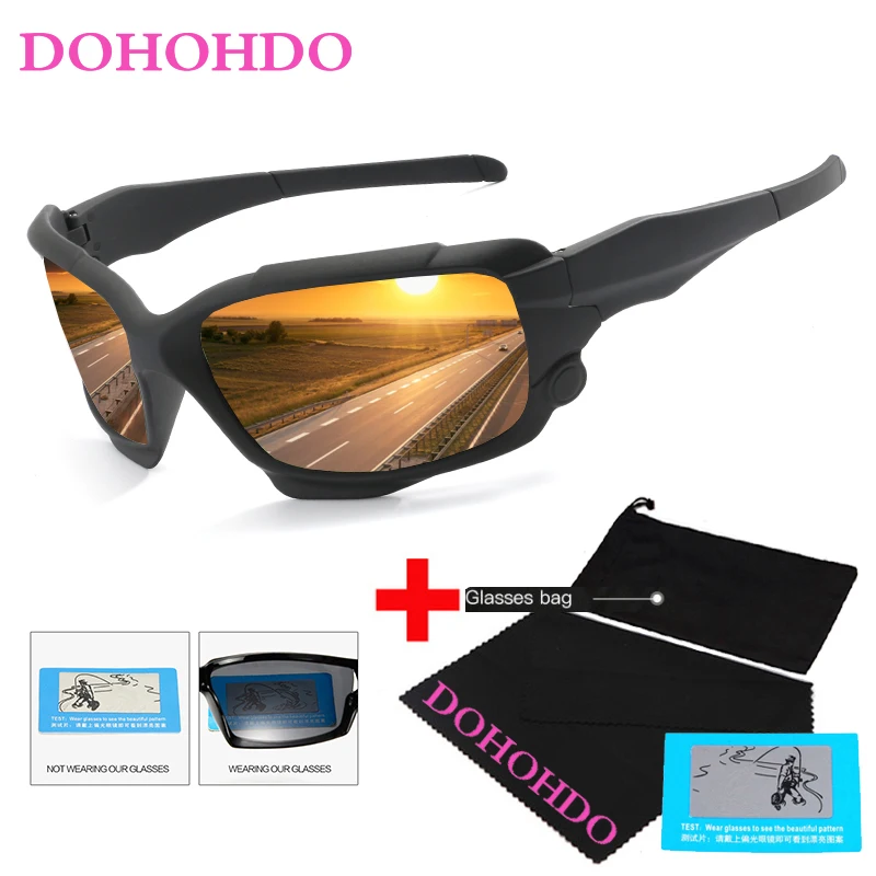 Поляризованные солнцезащитные очки ночного видения DOHOHDO унисекс спортивные