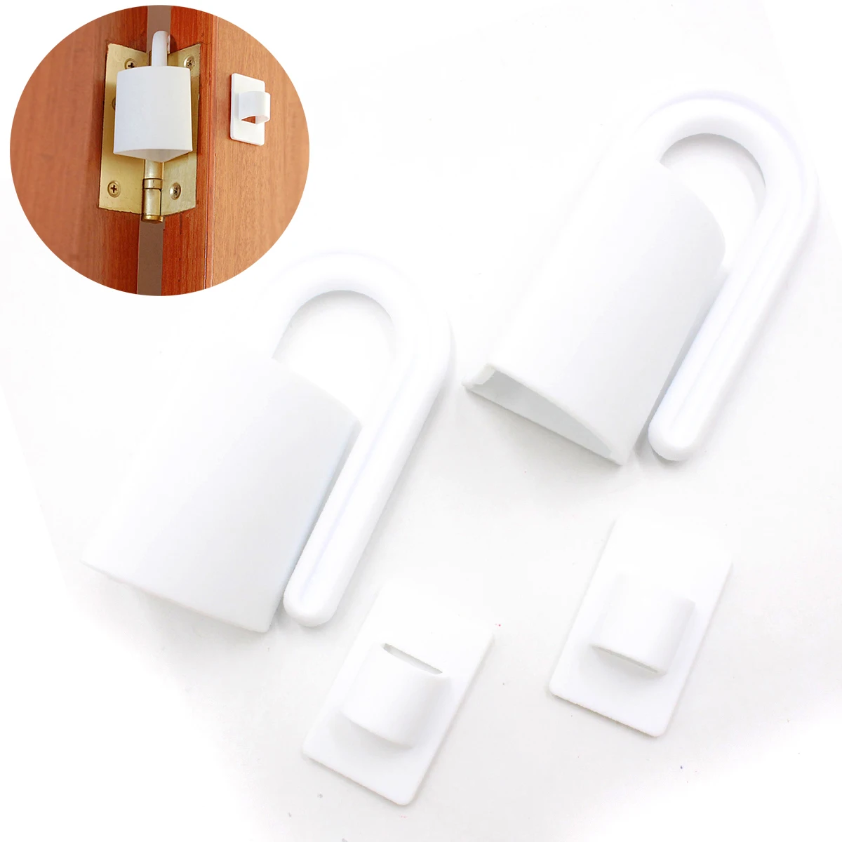 

5pcs/set Baby Safety Door Lock Door Stopper Door Hinge Anti Pinch Hand Kids Children Finger Protector Useful