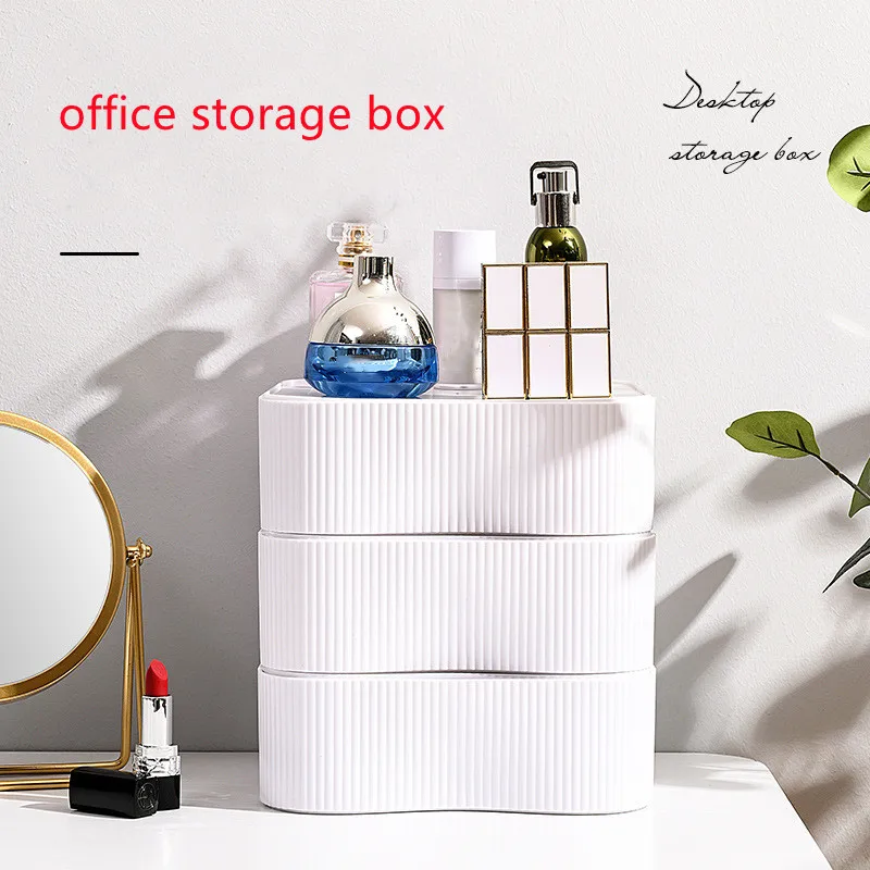 Office Storage Box Drawer Type Desktop White Plastic Cosmetic Dust Box Large Capacity Student Stationery Box For Office Workers
Office Storage Box Drawer Type Desktop White Plastic Cosmetic Dust Box Large Capacity Student Stationery Box For Office Workers