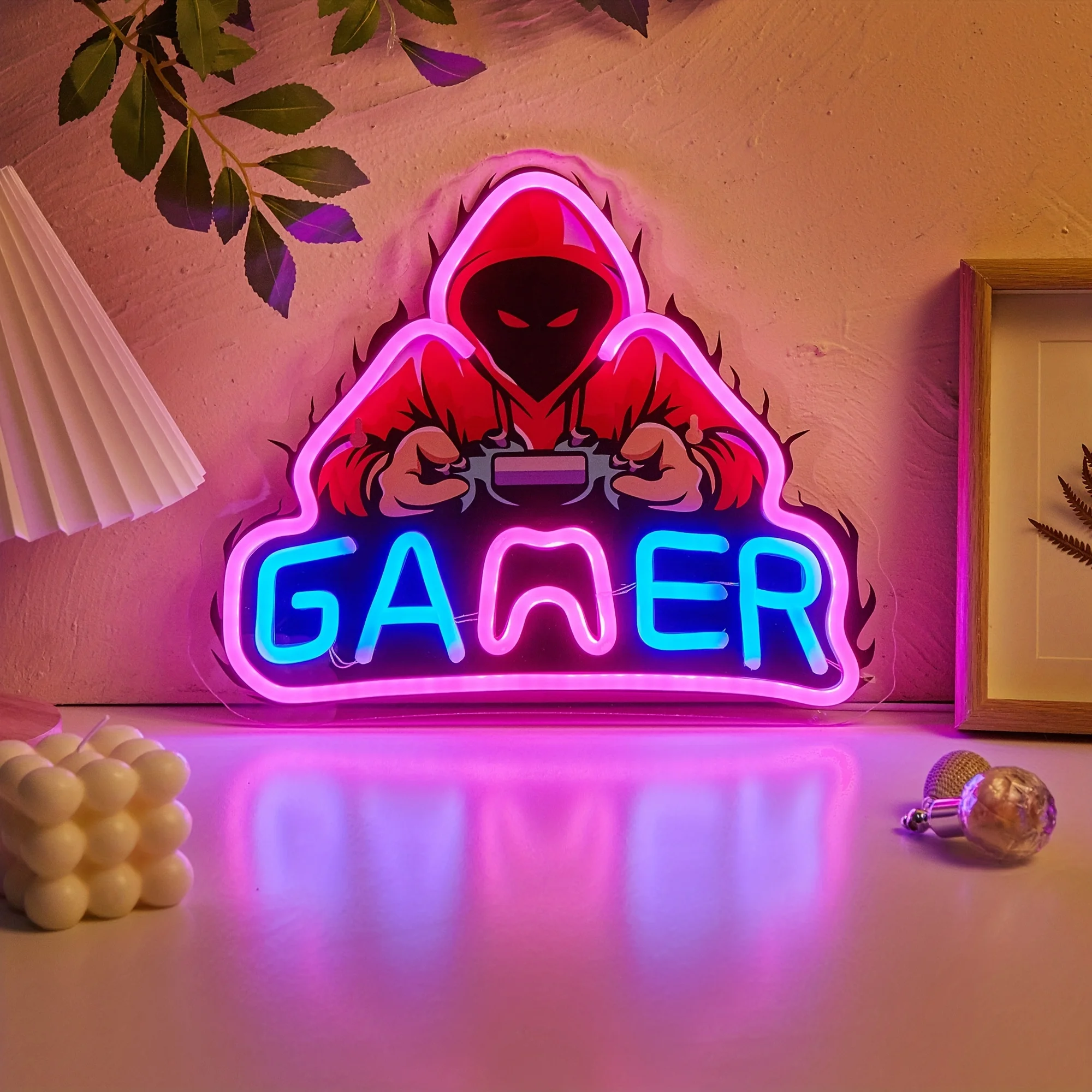 GAMER LED Neon Sign For Wall Table Decor Night Light Gaming Room Decoration For Bedroom Kids Room Boy Friend Gift
GAMER LED Neon Sign For Wall Table Decor Night Light Gaming Room Decoration For Bedroom Kids Room Boy Friend Gift