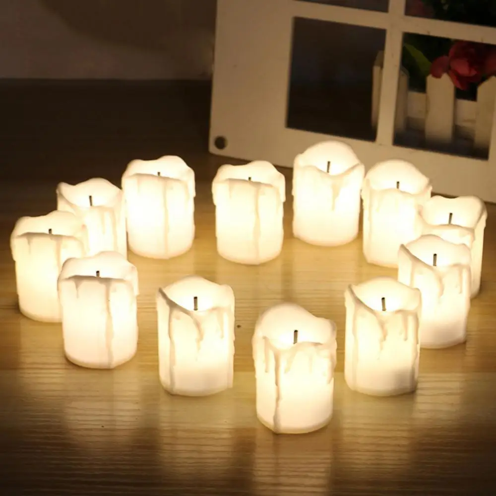 

5Pcs Flameless Led Candle Battery-Power Tealight Candles Simulation LED Flameless Electronic Candle Table Light Party Decoration