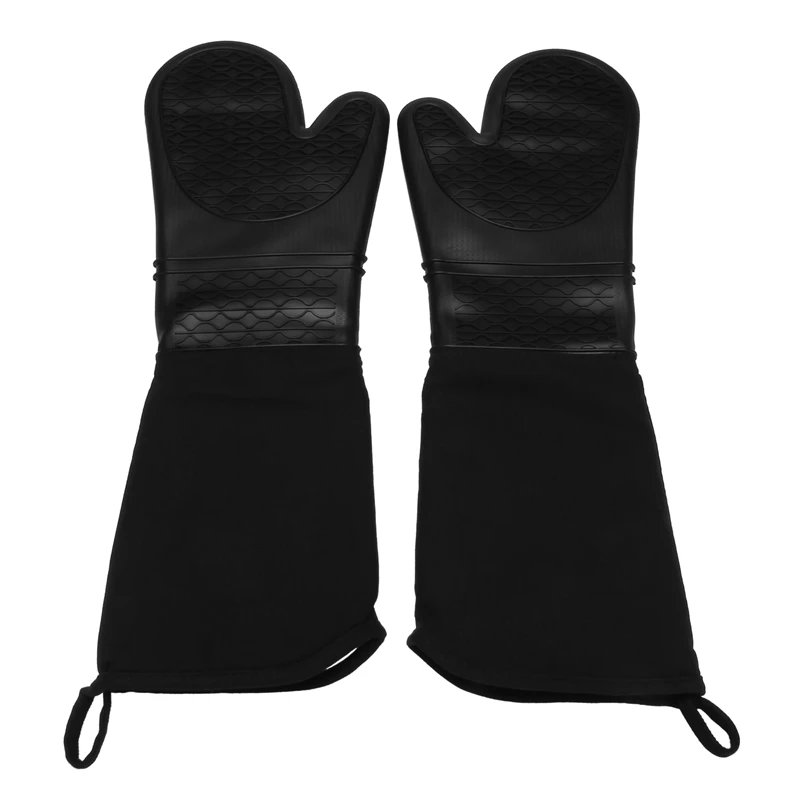 Extra Long Silicone Oven Mitts Heavy Duty Commercial Grade Oven Mitts Heat Resistant Bbq Gloves With Quilted Cotton Lining 2 Pac
Extra Long Silicone Oven Mitts Heavy Duty Commercial Grade Oven Mitts Heat Resistant Bbq Gloves With Quilted Cotton Lining 2 Pac
