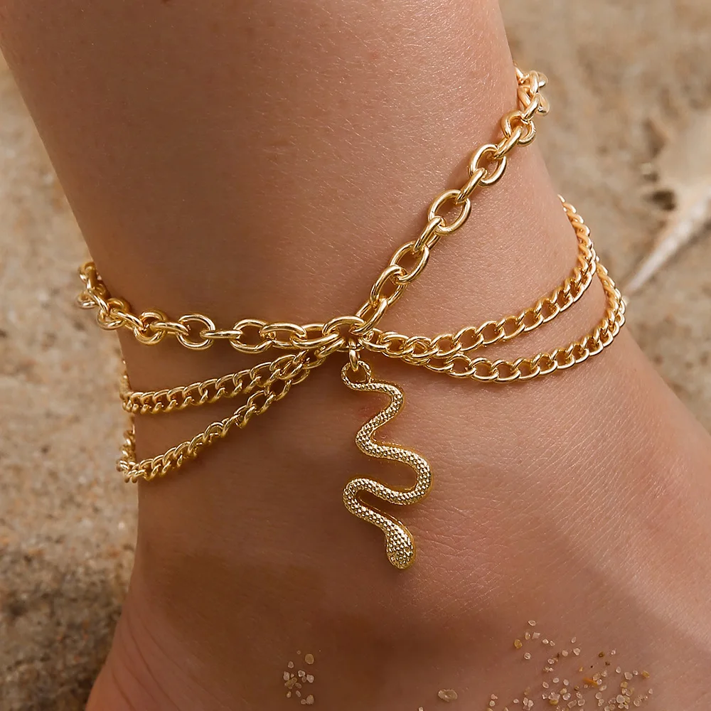 Boho Gold Silver Color Tassel Chain Bracelet Anklet Charms Snake Sexy Leg Ankle On Foot Chain Beach Jewelry
Boho Gold Silver Color Tassel Chain Bracelet Anklet Charms Snake Sexy Leg Ankle On Foot Chain Beach Jewelry
