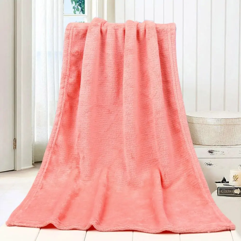 

Solid Soft Throw Blanket Large Throw Blankets Kids Blanket Comfortable Warm Coral Fleece Flannel Blankets Bedding Sofa Accessory