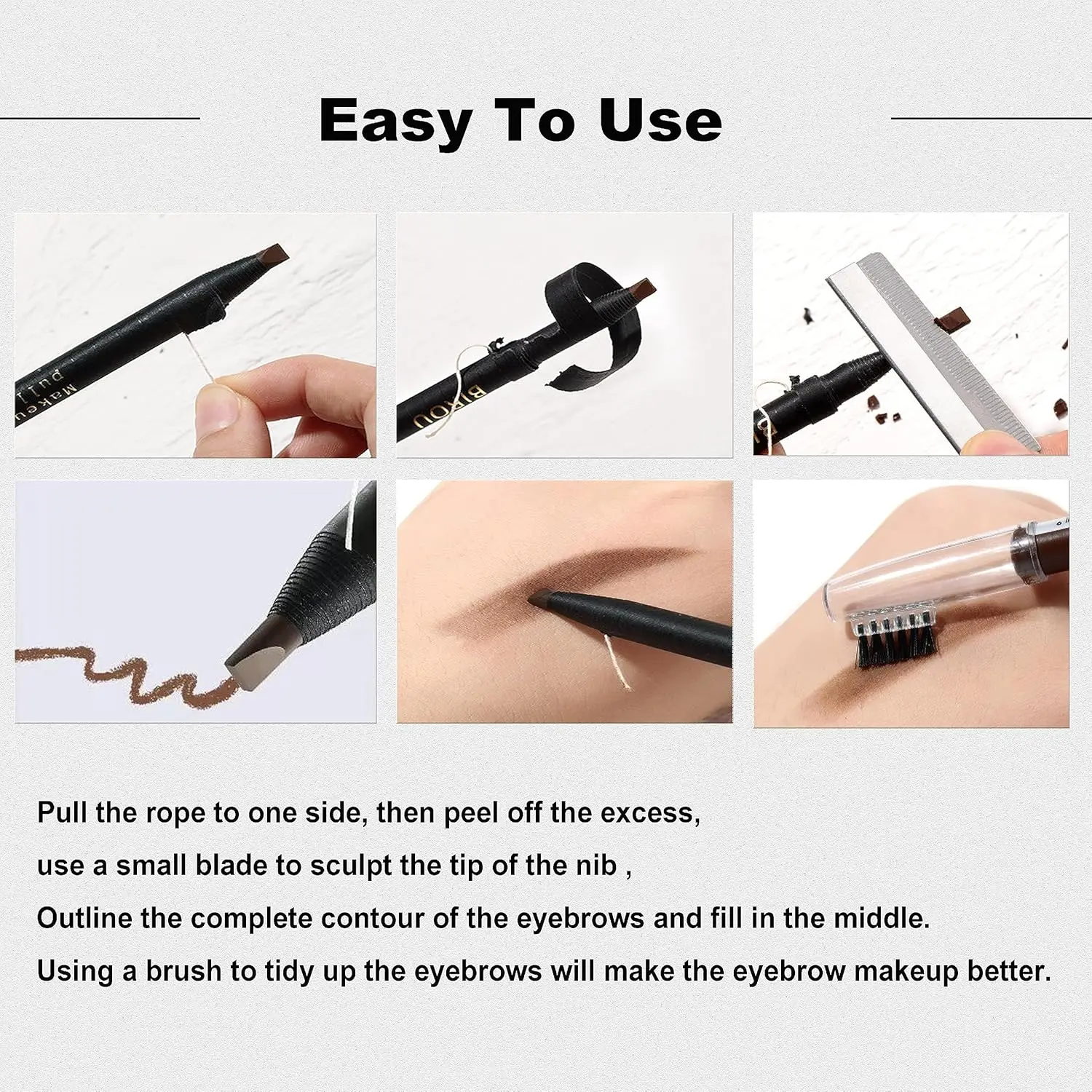 1PCS Eyebrow Pencil Waterproof Microblading Eyebrow Pen Tattoo Eyebrows Makeup 5 Colors Natural Long Lasting Eye Brow Pencil 32 S8115b5767ce44ee8a6c3098f13d7591c5