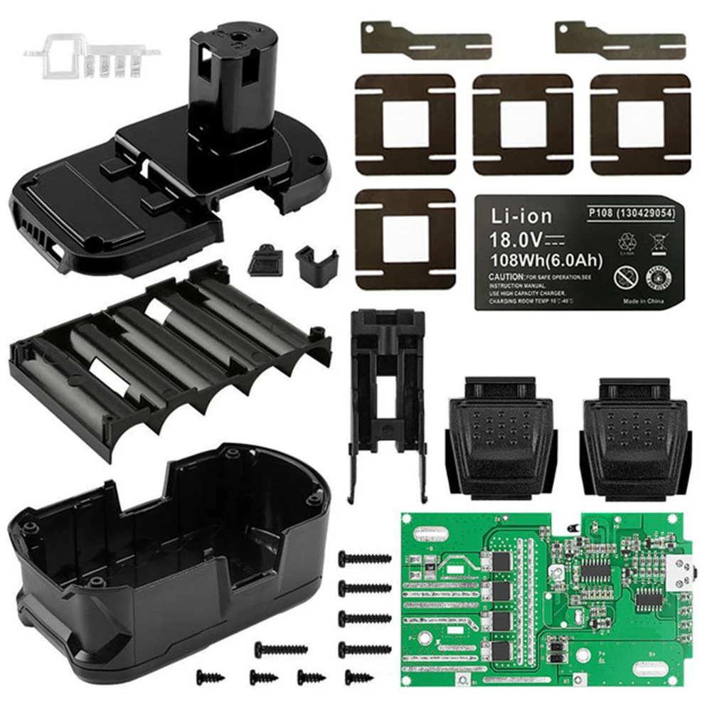 Battery Box Case Cover PCB Circuit Board Replacement For RYOBI 18V /P103 /P108 Battery Plastic Case Power Tool Accessories
Battery Box Case Cover PCB Circuit Board Replacement For RYOBI 18V /P103 /P108 Battery Plastic Case Power Tool Accessories