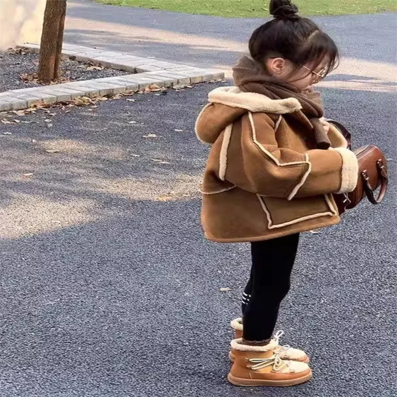 Toddler Baby Faux Fur Coat For 9years Girls Clothes Kids Winter Jacket Double-Sided Wear Warm Overwear Trendy Tops Streetwear
Toddler Baby Faux Fur Coat For 9years Girls Clothes Kids Winter Jacket Double-Sided Wear Warm Overwear Trendy Tops Streetwear