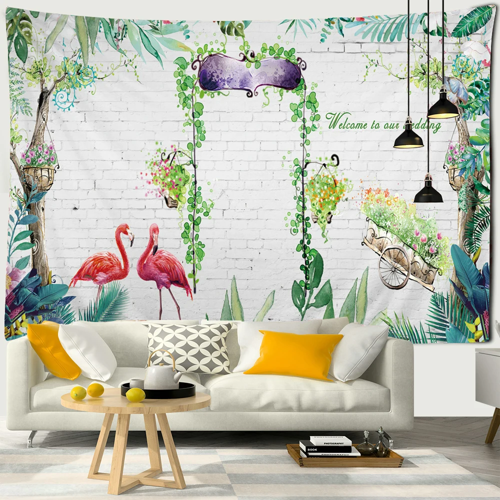 Nordic style plants Palm Flamingo Bird Printing Tapestry Art Decor Bohemian Psychedelic Wall Hanging Beach Towel Art Tapestries
Nordic style plants Palm Flamingo Bird Printing Tapestry Art Decor Bohemian Psychedelic Wall Hanging Beach Towel Art Tapestries