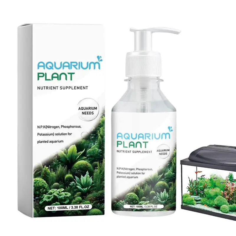 

Aquarium Plant Food Root Stimulator 100ml Fish Tank Plants Fertilizer Organic Aquatic Phytoplankton Nutritional Supplement