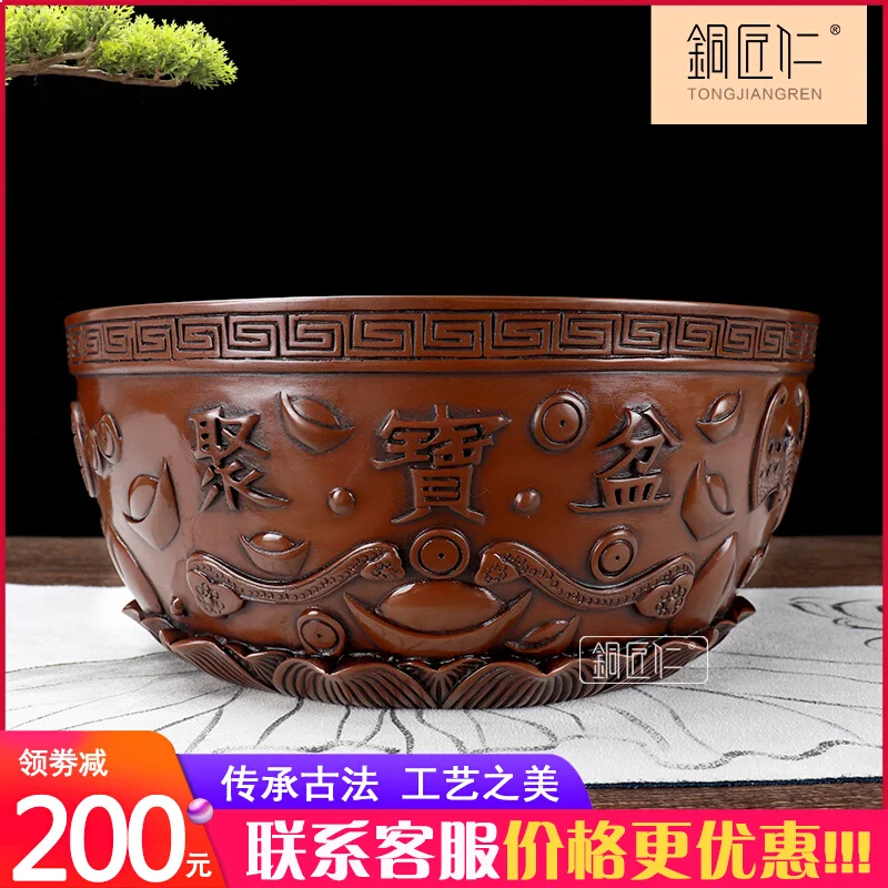 Copper cornucopia ornaments solid pure copper copper pot home living room piggy bank shop opening gift
Copper cornucopia ornaments solid pure copper copper pot home living room piggy bank shop opening gift
