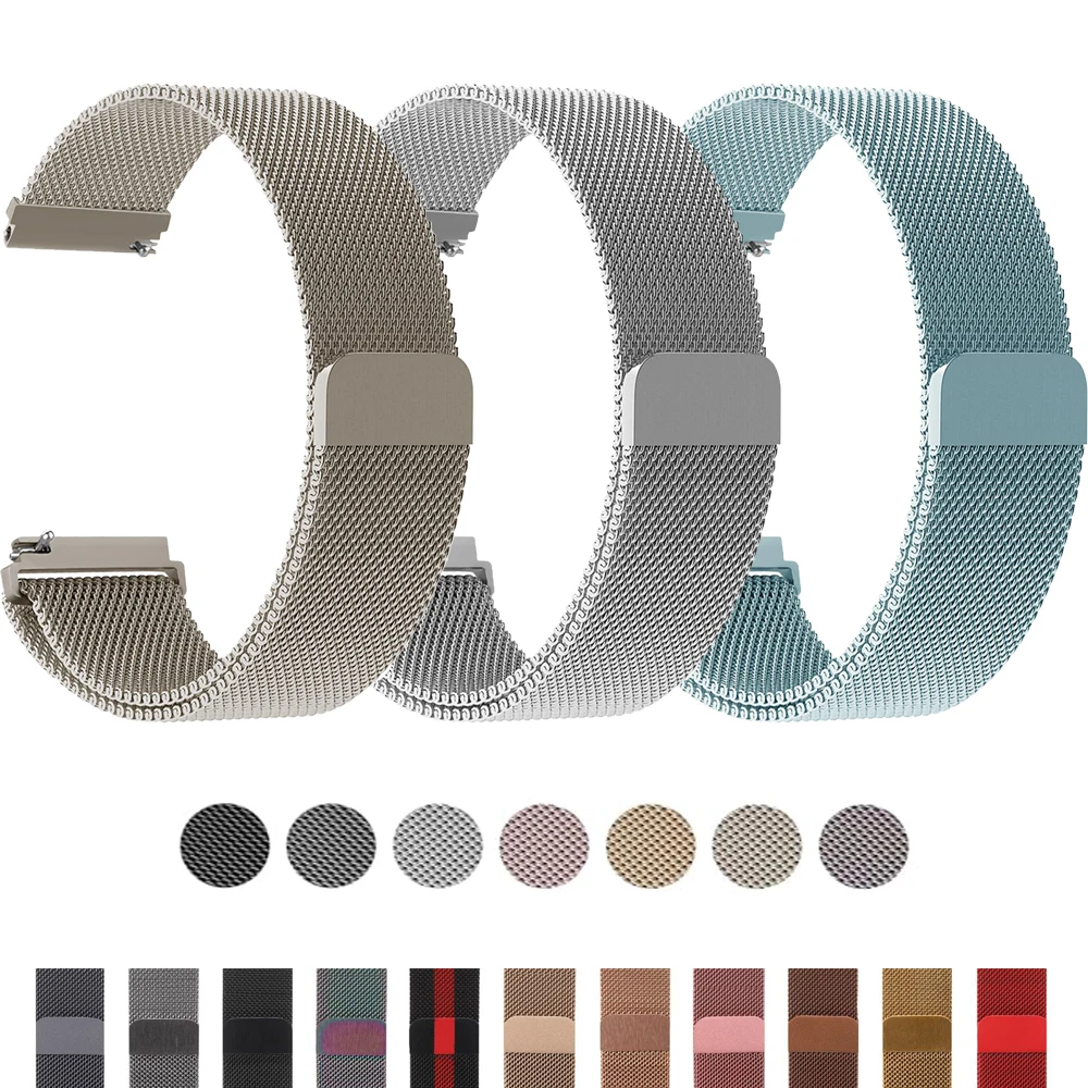 Milanese loop band for Samsung Galaxy Watch 6/5/4/6-4-Classic/active 2 20mm 22mm Metal magnetic bracelet Huawei GT 4-3-2e strap
Milanese loop band for Samsung Galaxy Watch 6/5/4/6-4-Classic/active 2 20mm 22mm Metal magnetic bracelet Huawei GT 4-3-2e strap