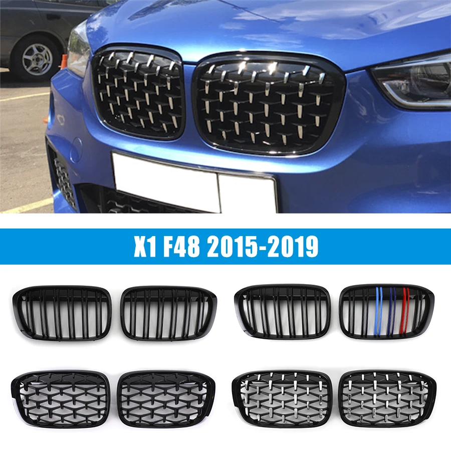 

Car Front Kidney Grills Grille Sports M Style for BMW X1 F48 2015 2016 2017 2018 2019 Auto Tuning Accessories