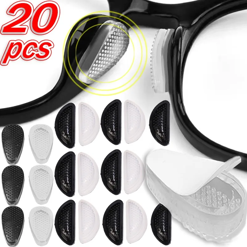 

Anti Slip Eyeglasses Nasal Supports Silicone Invisible Glasses Air Cushion Nose Pads Transparent Soft Self-adhesive Nose-holder