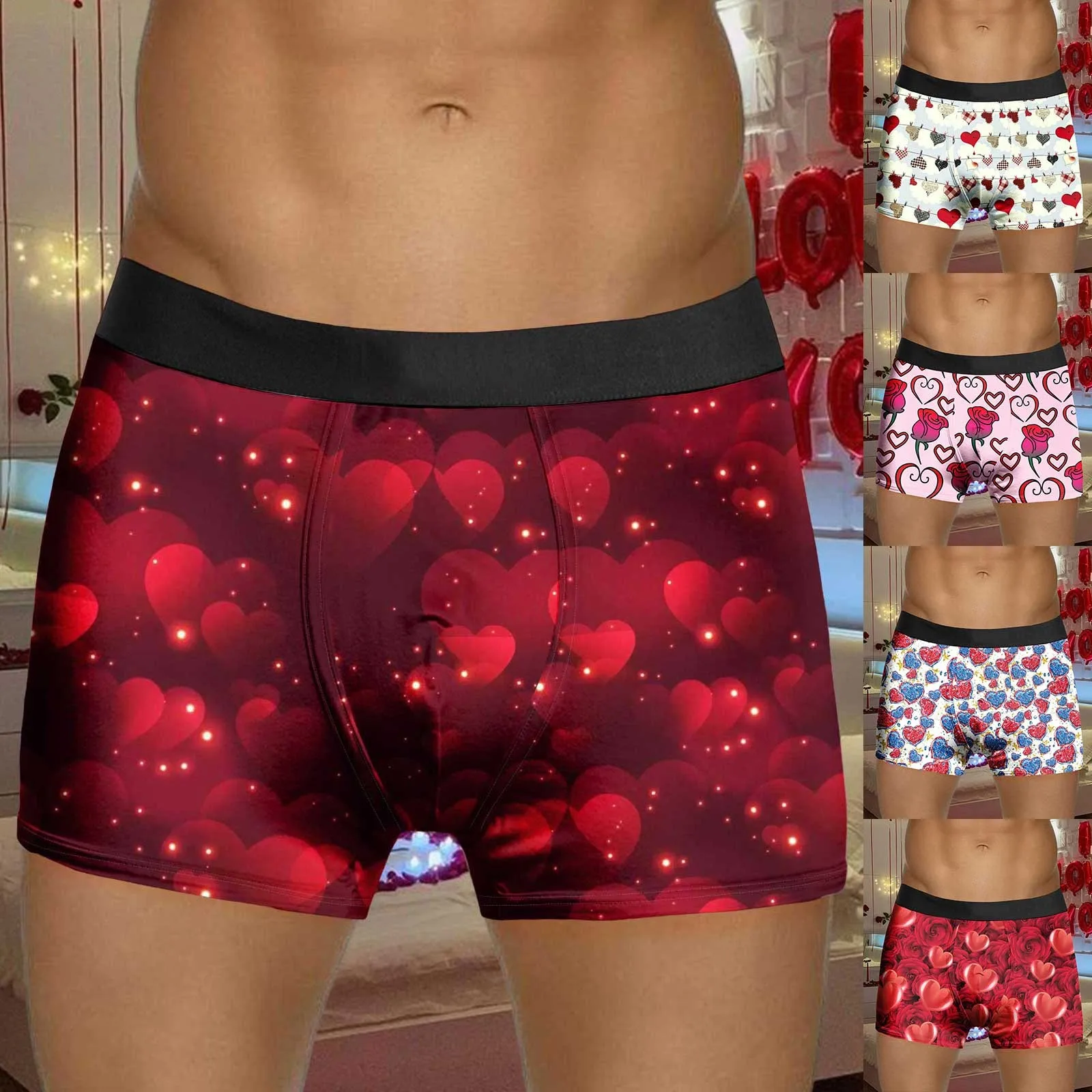 Mens Valentines Day Printed Underwear Style Red Bubble Special Love Rose Shorts Mid Waist C9 Underwear Men Brief
Mens Valentines Day Printed Underwear Style Red Bubble Special Love Rose Shorts Mid Waist C9 Underwear Men Brief