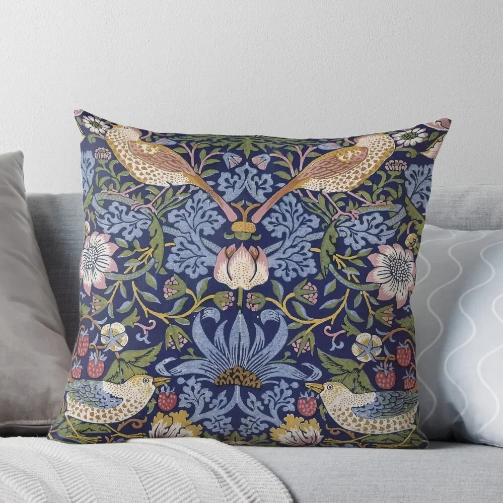 

William Morris Strawberry Thief Design 1883 Throw Pillow Sofa Decorative Covers Pillowcase Cushion