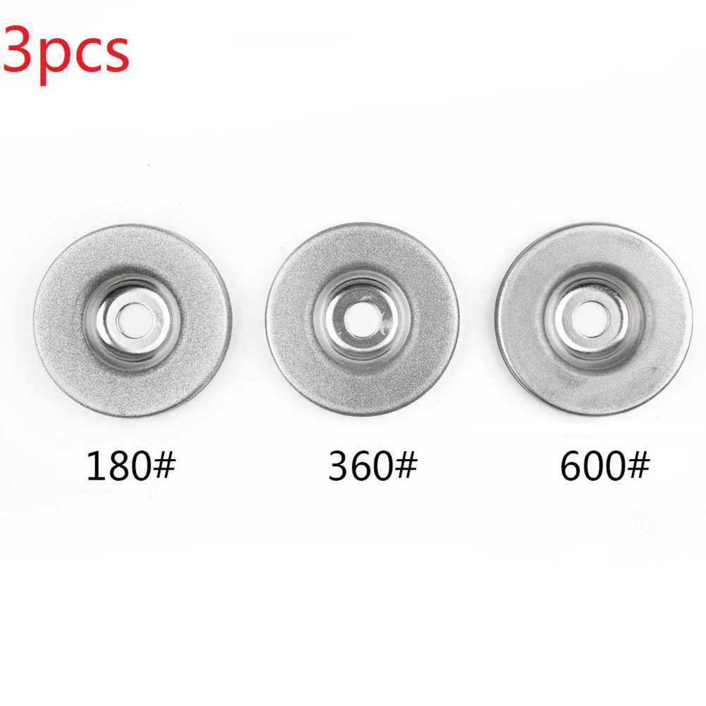 3Pcs Diamond Grinding Wheel 56mm Sanding Disc 180/360/600 Grit For Multifunctional Sharpener Grinding Machine Power Tools
3Pcs Diamond Grinding Wheel 56mm Sanding Disc 180/360/600 Grit For Multifunctional Sharpener Grinding Machine Power Tools
