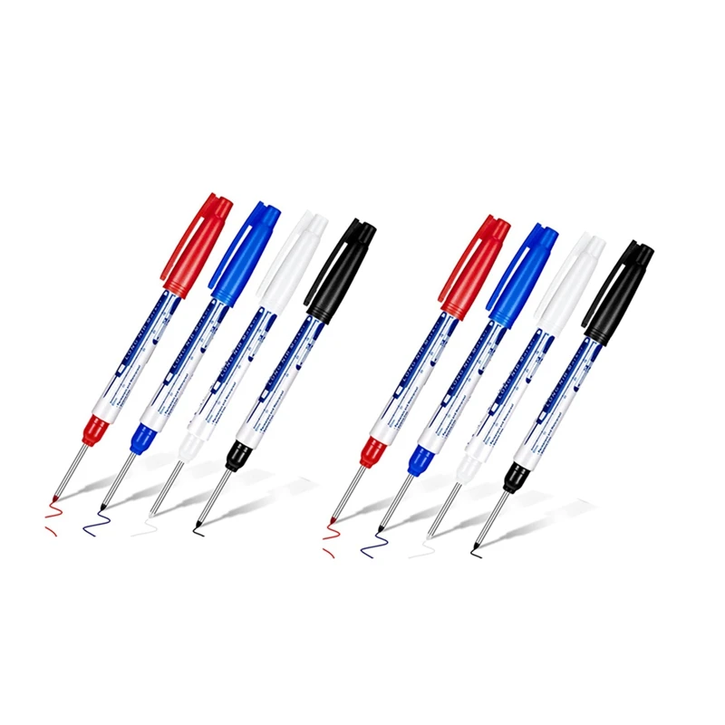 8 Pcs Deep Reach Markers Long Nose Marker Waterproof Deep Hole Marker 30 Mm Reach Permanent Markers, 4 Colors
8 Pcs Deep Reach Markers Long Nose Marker Waterproof Deep Hole Marker 30 Mm Reach Permanent Markers, 4 Colors