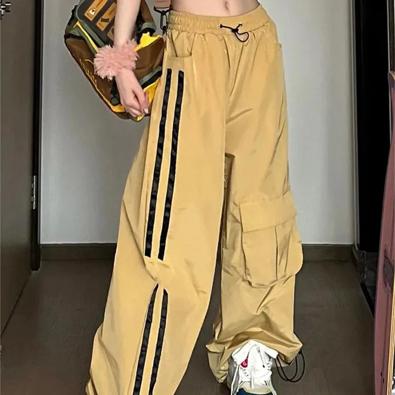 Y2K Parachute Pants Women Hippie Streetwear Oversize Pockets Cargo Trousers Harajuku High Waist Joker Straight Wide-leg Pants
Y2K Parachute Pants Women Hippie Streetwear Oversize Pockets Cargo Trousers Harajuku High Waist Joker Straight Wide-leg Pants