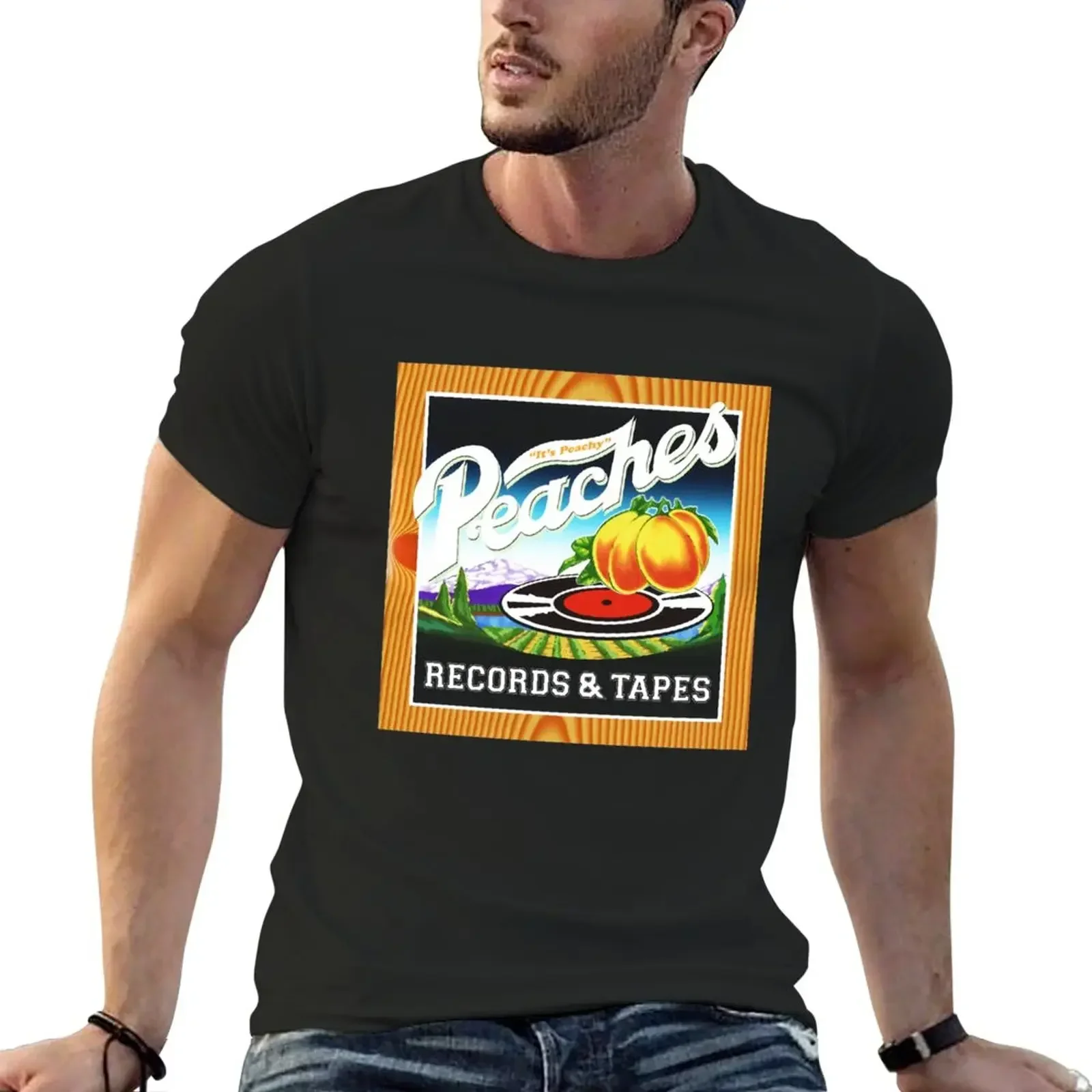 Peaches Records Tapes T-Shirt summer clothes boys animal print men clothes
Peaches Records Tapes T-Shirt summer clothes boys animal print men clothes