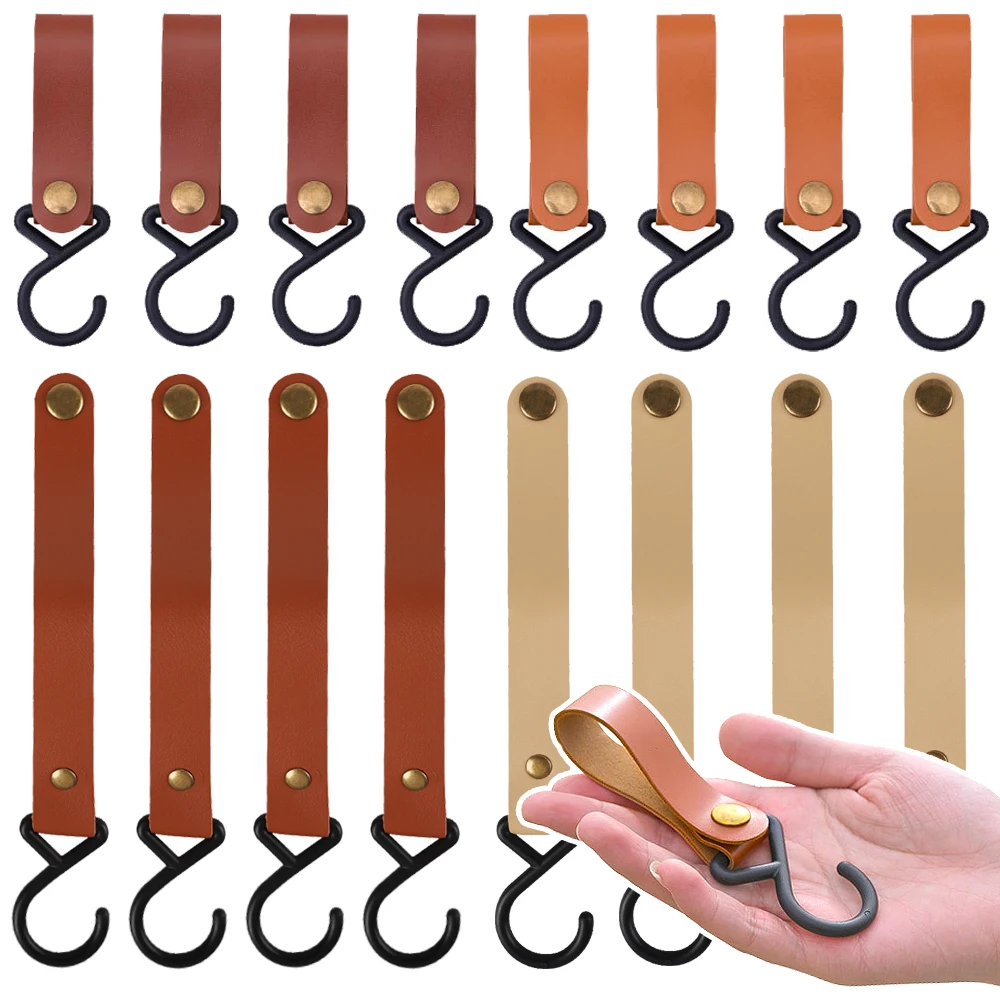 1/5pcs Outdoor Camping Hooks Durable Leather Hanging Hooks S-Shaped Rack Portable Camping Hangers Home Kitchen Storage Supplies
1/5pcs Outdoor Camping Hooks Durable Leather Hanging Hooks S-Shaped Rack Portable Camping Hangers Home Kitchen Storage Supplies