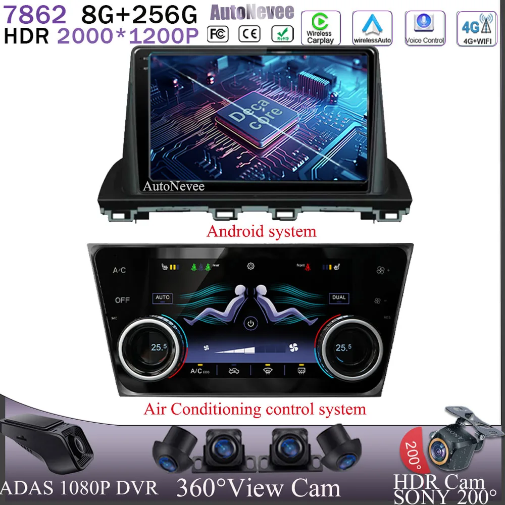 

Car Android 13 For Mazda CX-4 CX4 CX 4 2016 2017 2018 High-Performance CPU HDR QLED Screen 5G WIF No 2Din DVD HDR QLED Screen