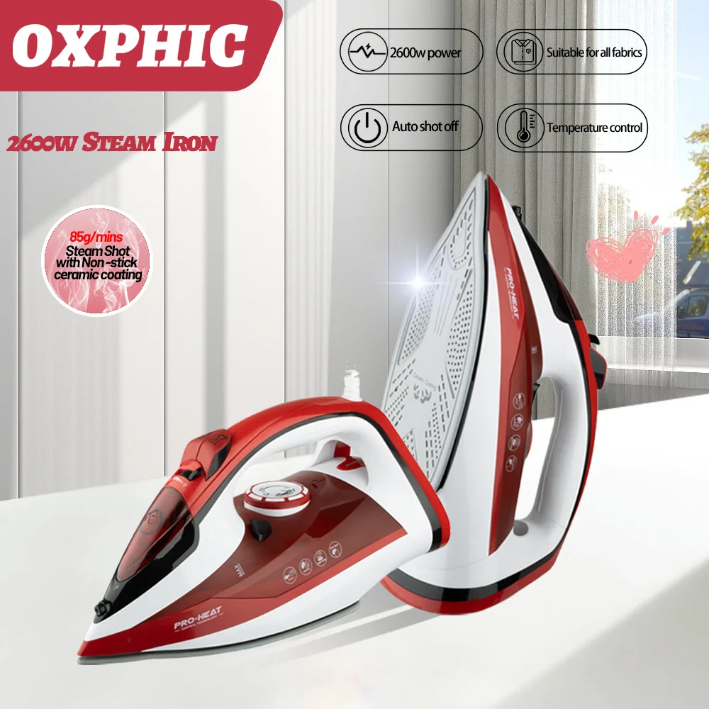 Электрический Вертикальный паровой утюг OXPHIC 2600 Вт для одежды, профессиональная Глажка одежды, керамическая пластина, автоматическое отключение, бытовая техника
Электрический Вертикальный паровой утюг OXPHIC 2600 Вт для одежды, профессиональная Глажка одежды, керамическая пластина, автоматическое отключение, бытовая техника