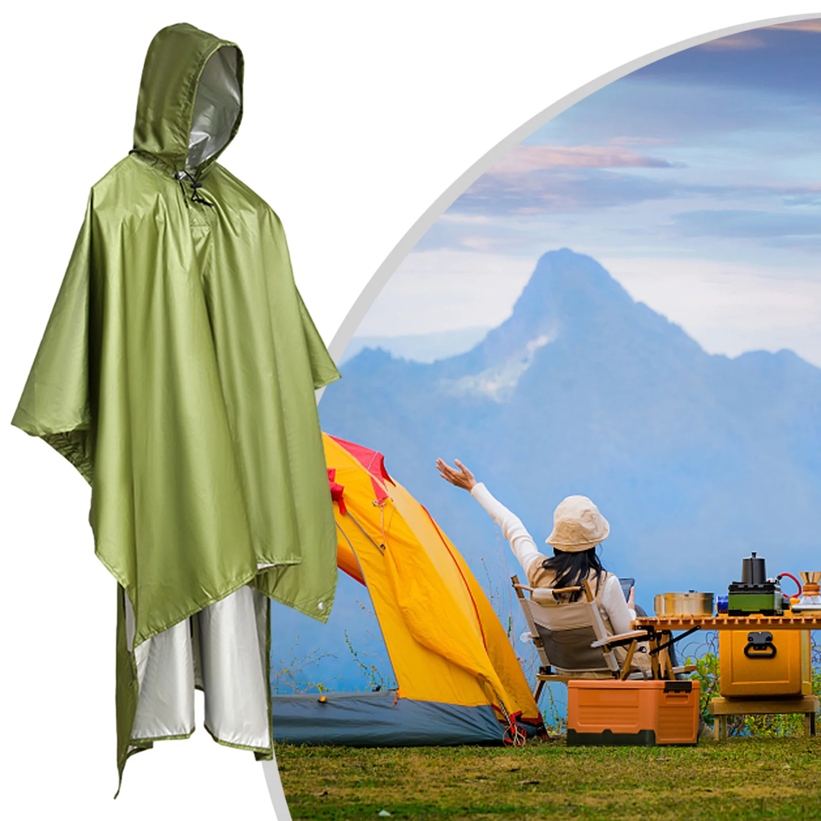 Rain Cover Raincoat 210D Polyester Material Camping Cycling EASY TO WEAR Multifunctional Durable And Practical
Rain Cover Raincoat 210D Polyester Material Camping Cycling EASY TO WEAR Multifunctional Durable And Practical