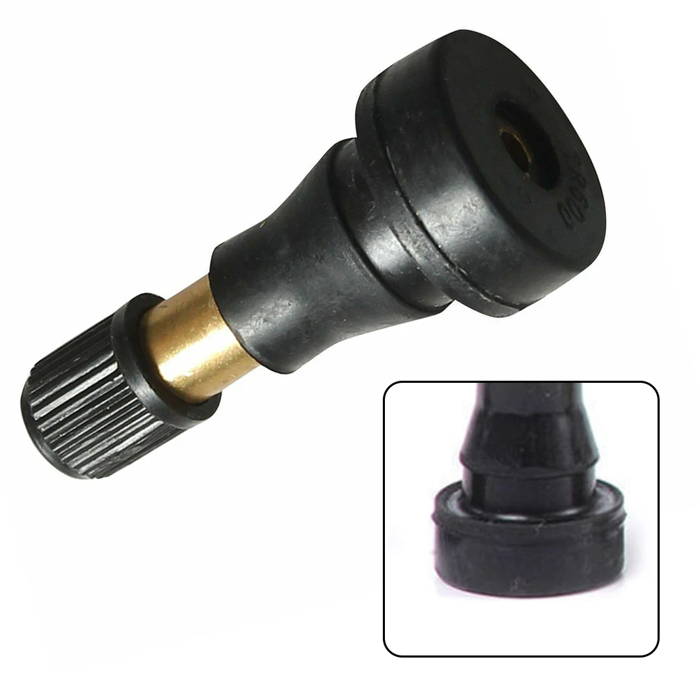 Wheel Valve Tire Valve Stem Tubeless 45 X 18.5mm 4MPA Black + Gold Car Truck High Pressure Rubber + Brass Snap In
Wheel Valve Tire Valve Stem Tubeless 45 X 18.5mm 4MPA Black + Gold Car Truck High Pressure Rubber + Brass Snap In