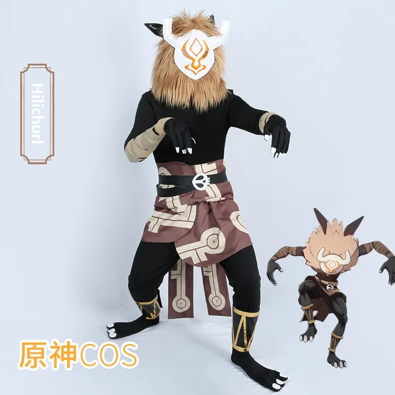 

Game Genshin Impact Hilichurl Cosplay Costume Two-dimensional Anime Cos Clothes Halloween Uniforms Game Role -playing Clothing
