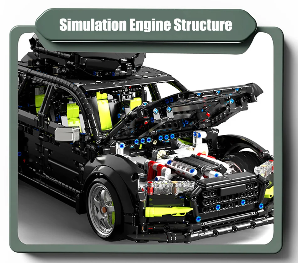 High-tech Expert 2896pcs Audied RS6 Touring Car Model Building Blocks MOC City Sport Car Travel SUV Vehicle Bricks Toys For Kids High-tech Expert 2896pcs Audied RS6 Touring Car Model Building Blocks MOC City Sport Car Travel SUV Vehicle Bricks Toys For Kids