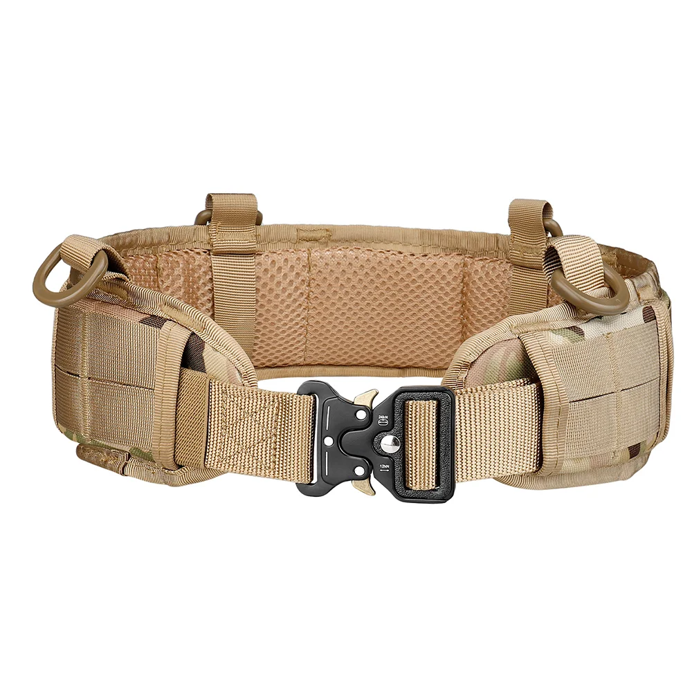 

Tactical Molle Waistband + Chest Rig Pouch Training Belt Shoulder MOLLE Camo Nylon Multicam Pouch