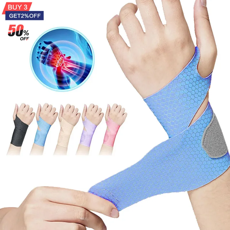 

1Pc Gym Wrist Band Sports Wristband 2023 New Wrist Brace Wrist Support Splint Fractures Carpal Tunnel Wristbands for Fitness