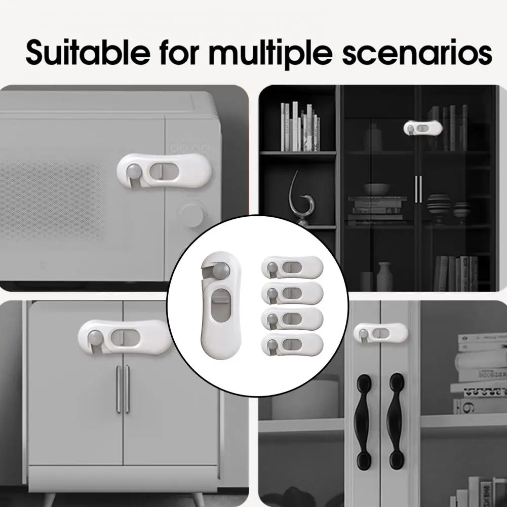 1 Set Cupboard Safety Lock Useful Smooth Edge Rotatable Household Supply Baby Proofing Lock Baby Proofing Lock
1 Set Cupboard Safety Lock Useful Smooth Edge Rotatable Household Supply Baby Proofing Lock Baby Proofing Lock