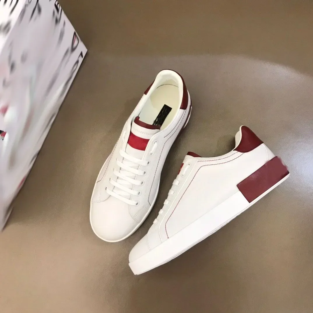 

Poortoofinoo Walking Elegant Dolcly Perfect Calfskin Doceegbbanaly Sports Shoes White Designer Black Leather Leisure Shoes
