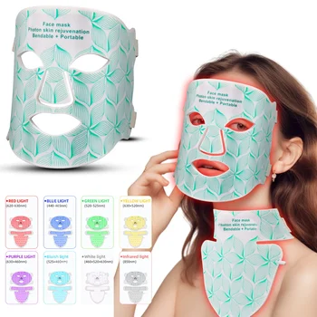 7 Color LED Face and Neck Therapy Mask