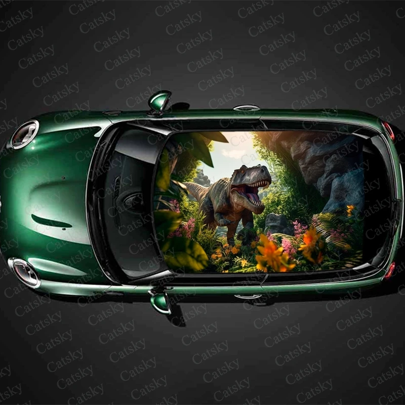 Dinosaur in Jungle Car Roof Sticker Wrap Racing SUV Accessories Packaging Painted PVC Custom Car Graphic Decal
Dinosaur in Jungle Car Roof Sticker Wrap Racing SUV Accessories Packaging Painted PVC Custom Car Graphic Decal