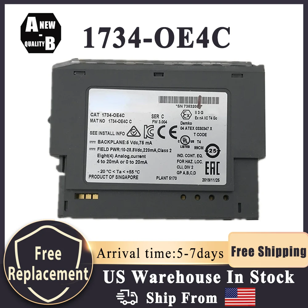 1734-OE4C SER C POINT I/O 4-точечный аналоговый выходной модуль Новый оригинальный 1734OE4C PLC контроллер
1734-OE4C SER C POINT I/O 4-точечный аналоговый выходной модуль Новый оригинальный 1734OE4C PLC контроллер