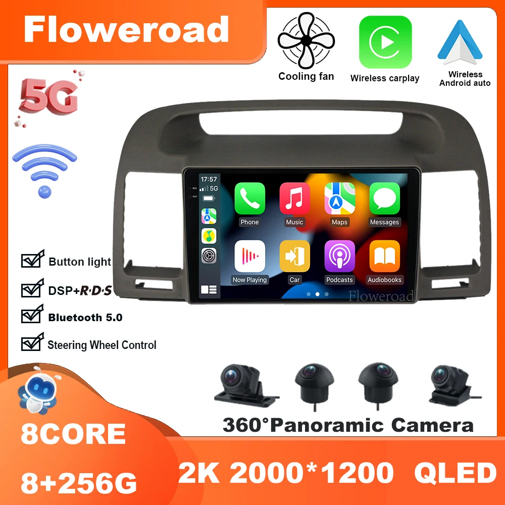 9 Inch Android 13 For Toyota Camry 5 XV 30 2001-2006 Car Radio Video Player Navigation stereo GPS Carplay Auto BT5.0 5GWiFi
9 Inch Android 13 For Toyota Camry 5 XV 30 2001-2006 Car Radio Video Player Navigation stereo GPS Carplay Auto BT5.0 5GWiFi