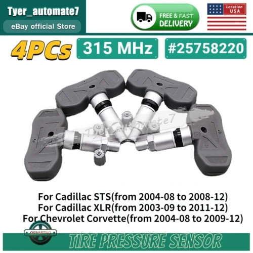 Датчик давления в шинах 4x25758220, 315 МГц, TPMS для 2005-2009 Corvette C5 C6 7,0
Датчик давления в шинах 4x25758220, 315 МГц, TPMS для 2005-2009 Corvette C5 C6 7,0