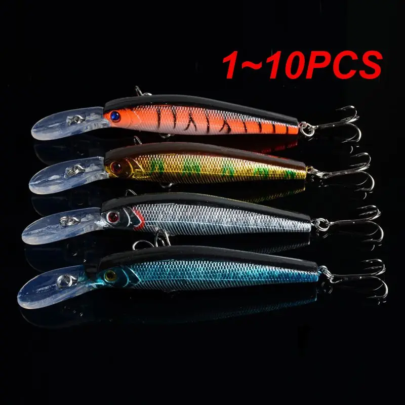 

1~10PCS Fishing Lures3D Eyes Minnow Fishing Lure 12.5cm 14g Fishing Bait Fly Fishing Artificial Minnow Lifelike Bait