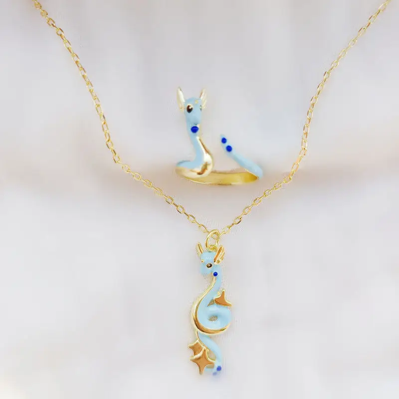 New Cartoon Necklace Dragonair Animation Creative Peripheral Students Cute Temperament Versatile Ring Decoration Birthday Gift
New Cartoon Necklace Dragonair Animation Creative Peripheral Students Cute Temperament Versatile Ring Decoration Birthday Gift