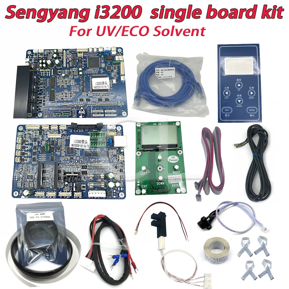 

Printer Senyang board kit for Epson i3200 upgrade single head carriage board main board conversion kit ECO solvent UV