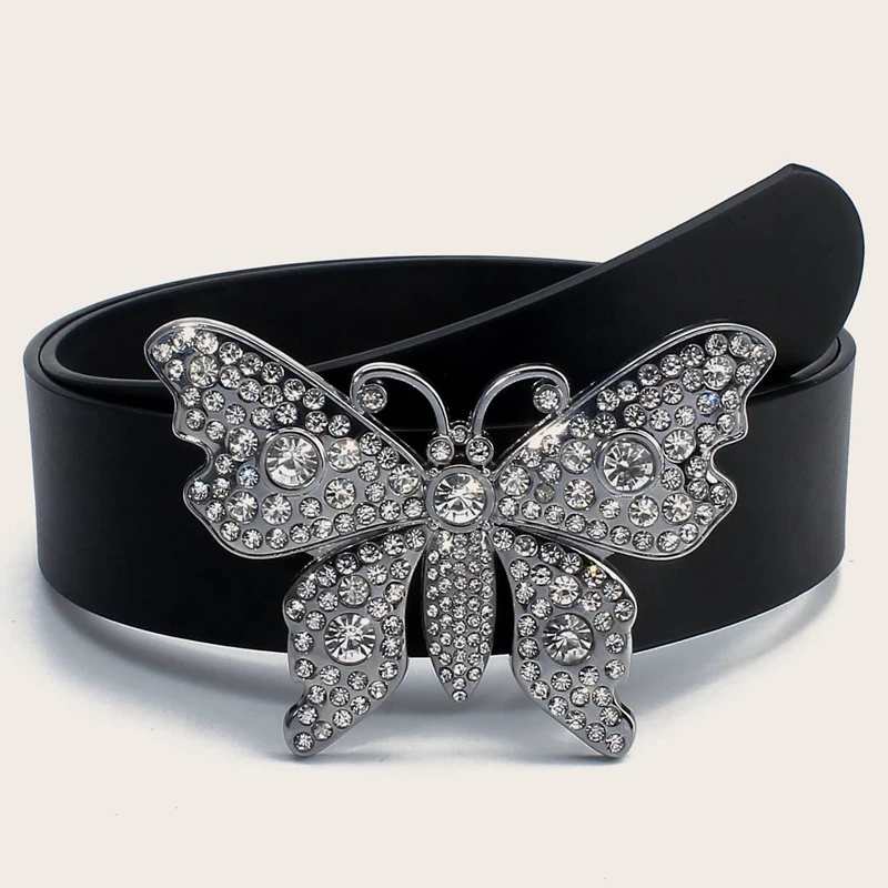 2022 new rhinestone belt butterfly buckle belt women's simple all-match fashion belt women luxury design strap female
2022 new rhinestone belt butterfly buckle belt women's simple all-match fashion belt women luxury design strap female