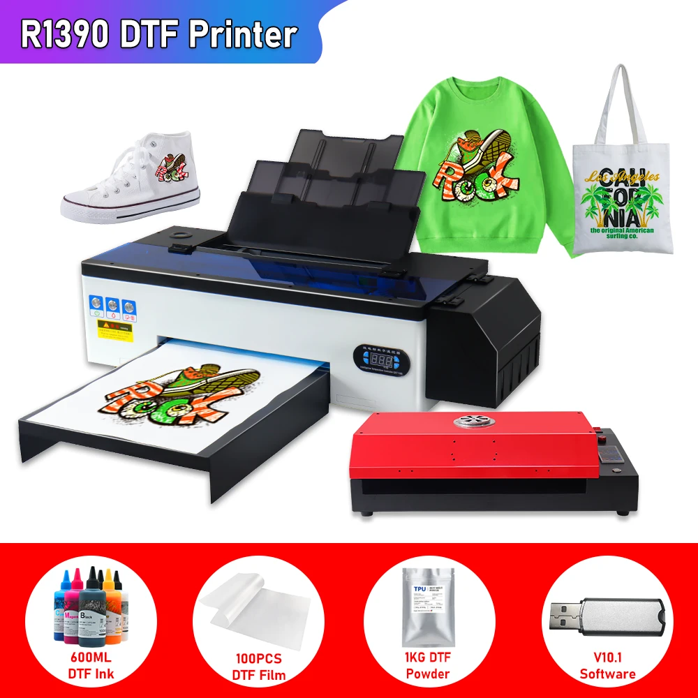 A3 DTF Printer For Epson R1390 DTF Printer Directly to film Printer dtf impresora A3 t shirt printing machine A3 With DTF Ink
A3 DTF Printer For Epson R1390 DTF Printer Directly to film Printer dtf impresora A3 t shirt printing machine A3 With DTF Ink