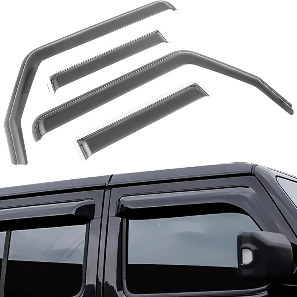 

TML Front & Rear Visors Wind Deflectors for Jeep Wrangler JL JLU Sports Sahara Freedom Rubicon Unlimited Gladiator JT 2018-2022