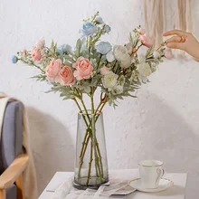 7 Heads 50cm Silk Artificial Roses Flowers Wedding Home Decoration Big Bouquet Wedding Decor Fake Flower Arrangement Bulk
7 Heads 50cm Silk Artificial Roses Flowers Wedding Home Decoration Big Bouquet Wedding Decor Fake Flower Arrangement Bulk