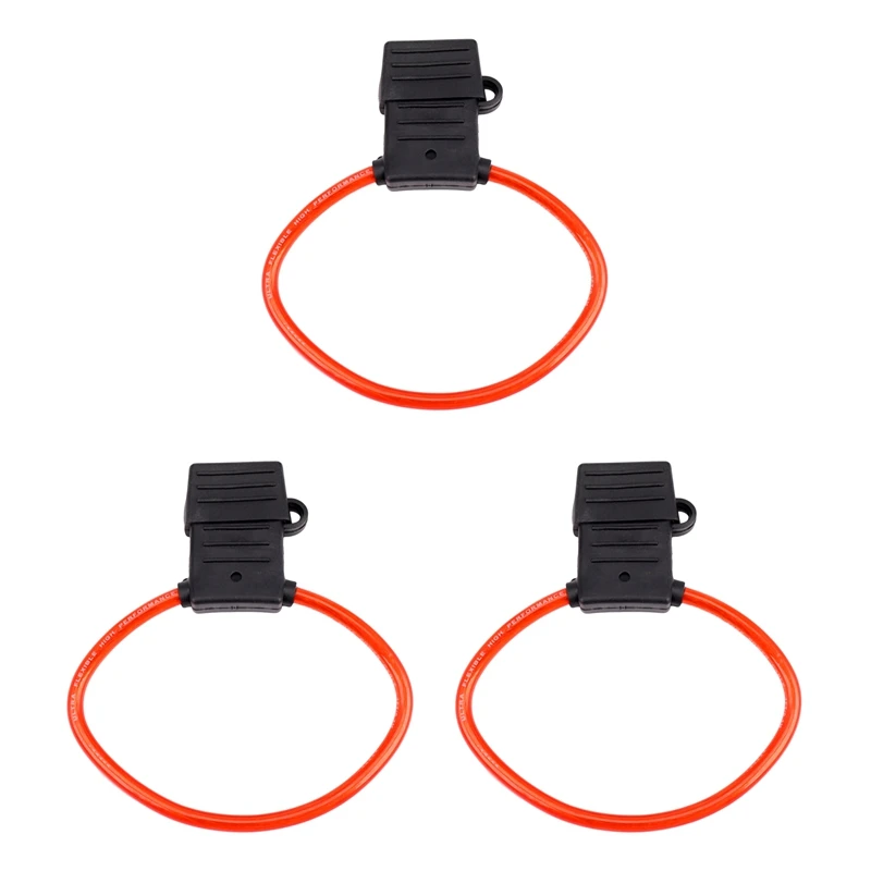 3X 8 AWG Gauge MAXI Blade Fuse Holder Inline Wire 12-24V Volt Waterproof + 40A Fuse
3X 8 AWG Gauge MAXI Blade Fuse Holder Inline Wire 12-24V Volt Waterproof + 40A Fuse