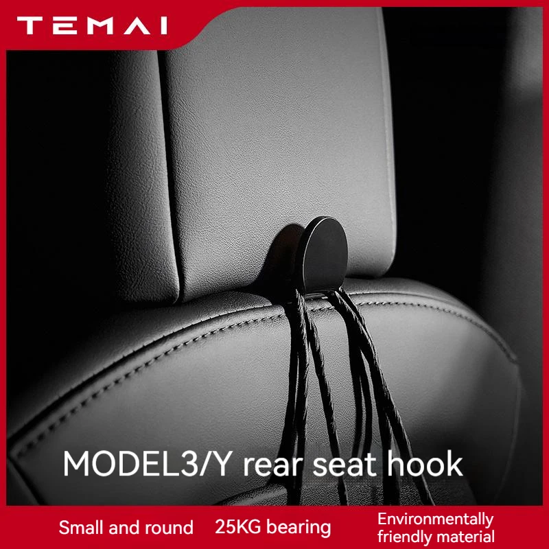 TEMAI is applicable to Tesla Model3y seat hook, rear seat back storage and modification accessories
TEMAI is applicable to Tesla Model3y seat hook, rear seat back storage and modification accessories