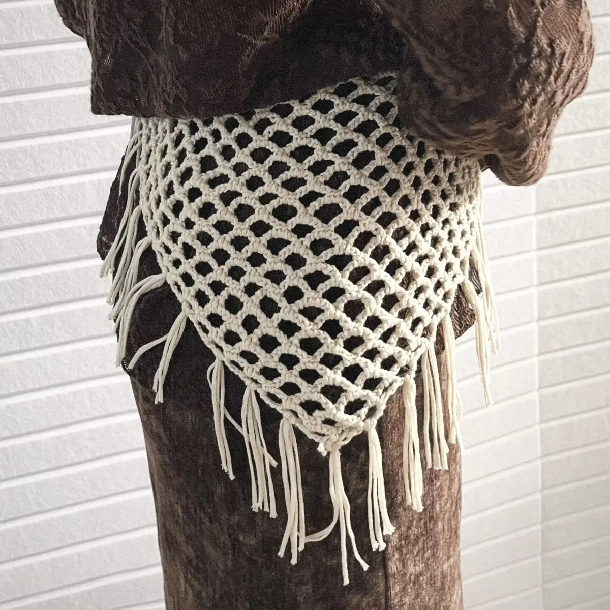 Y2K Triangle Weave Scarf Skirt - Multi-Way Tie Fashion Accessory 3 S8152cc9e58be4404a3e5f3871e16b548Q